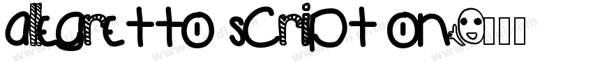allegretto script on字体转换